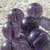 perla viola in vetro - 10 mm.