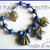 Bracciale "Voglia di Mare" Blu conchiglie stella marina mare 2012