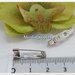 10 PZ BASE SPILLA A BARRETTA DA CUCIRE O INCOLLARE 20mm D07893