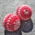 2 perle ad uncinetto rosa - 23 mm.