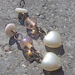 1 pendente con perle tono bianco