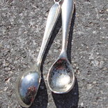 2 charms a cucchiaio in argento tibetano