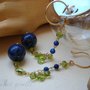Orecchini Blue & Gold