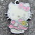 Hello Kitty rosa con mazzo di fiori 