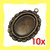 10X Basi per cammeo / cabochon / foto