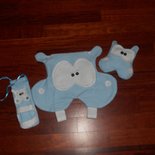 kit ippo: porta pigiama, porta biberon e peluche sonoro