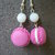 Orecchini Macarons fuxia