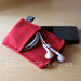 Custodia Iphone feltro rosso