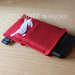 Custodia Iphone feltro rosso