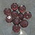 10 briolette ciclamino scuro 12 mm. 