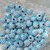 20 perle CELESTE sparkling effetto strass in lucite