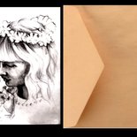 set da 20 pezzi Bomboniera ritratto Matrimonio nozze - 20 wedding invitation portrait