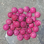 5 perle ciclamino in pietra sintetica