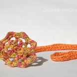 Collana uncinetto e tricotin - ruota d'Oriente -
