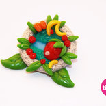Spilla fimo cernit Strawberry Land