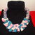 collana in pannolenci multicolore