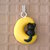 Ciondolo luna con gatto fimo