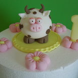 decorazioni per torta-set mucchina