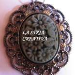 Collana cameo fiori Collana cameo fiori