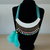 Collana in crisoprasio e impasto di conchiglia
