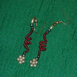 fiorellino attorcigliato avorio e rosso