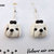 orecchini cane maltese in fimo handmade
