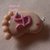 	 Ciondolo "PIEDINO DI NEONATO" con iniziali e non..(fimo) 