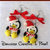 ☃Natale In Dolcezze 2012☃ Orecchini Pinguini con cappello da babbo natale! very kawaii