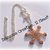 SALDI - Natale In Dolcezze 2012 - Collana fiocco di neve dorato - bianca - idea regalo 