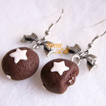 Orecchini mooncake in fimo