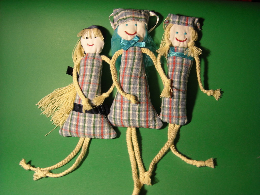 bambole artigianali di stoffa