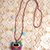 collana gufo feltro, grigio,handmade in italy