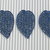 3 foglie filigranate blu