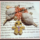 Bracciale kawaii, zucchero filato e omino di marzapane! idea regalo!
