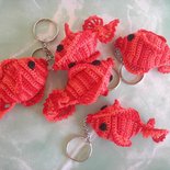 Portachiavi 'pesce' all'uncinetto (crochet)