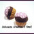 Orecchini a perno Cupcake al mirtillo