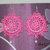 Orecchini macramè FUCSIA