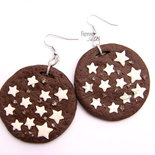 Orecchini Pan di stelle fimo idea regalo -Natale 2012-