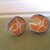  miniature food earrings - adorable SALMON to wear - polymer clay cernit fimo