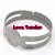 Base per anello con base piatta Nickel Free da 8mm argento lucente