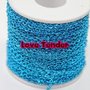 Catena in alluminio colorata di Qualità al metro 4x3mm azzurro