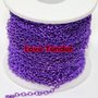 Catena in alluminio colorata di Qualità al metro 4x3mm viola