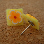 ORECCHINI IN FIMO E PANNOLENCI