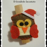 Mollettina Natale con gufetto