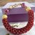 bracciale tubulare perline viola