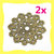 2 Filigrane color bronzo 4,7cm