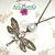Collana con Libellula con strass CL094