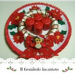 Centrotavola Natale con gufetto