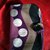 Astuccio porta cellulare stoffa fantasia viola