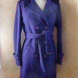 Cappotto tg. 42 pura lana colore viola